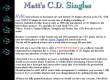 Matt's C.D. Singles